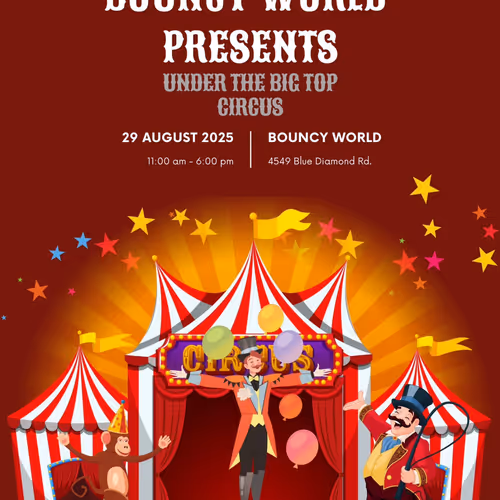 Bouncy World's Under the Big Top Circus Event Image