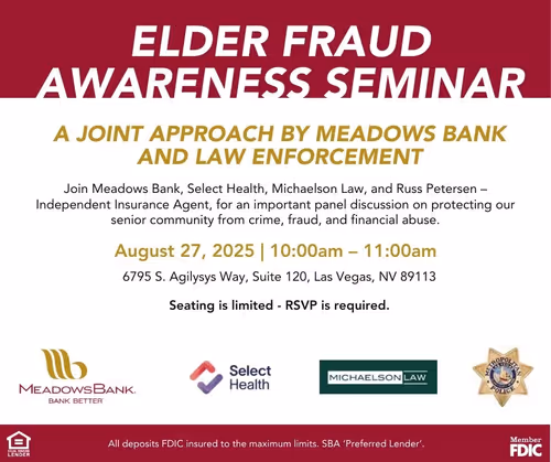 Elder Fraud Awareness Seminar Event Image