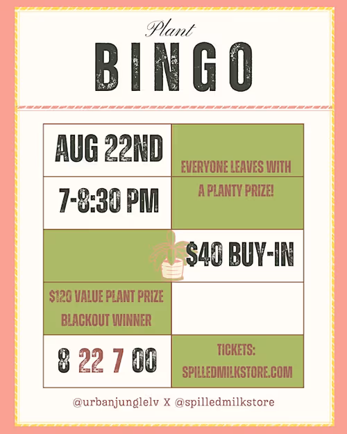Plant Bingo Event Image