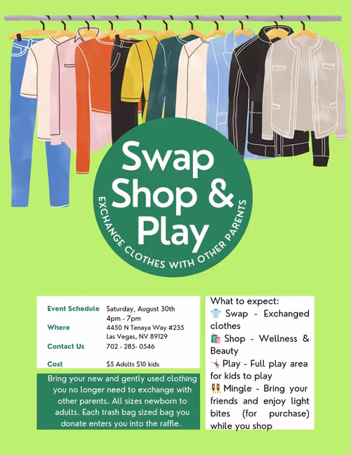 Swap, Shop, and Play Event Image