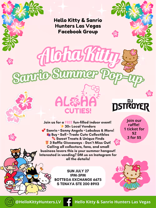 Aloha Kitty Sanrio Summer Popup Event Image