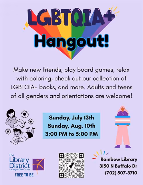 LGBTQIA+ Hangout Event Image
