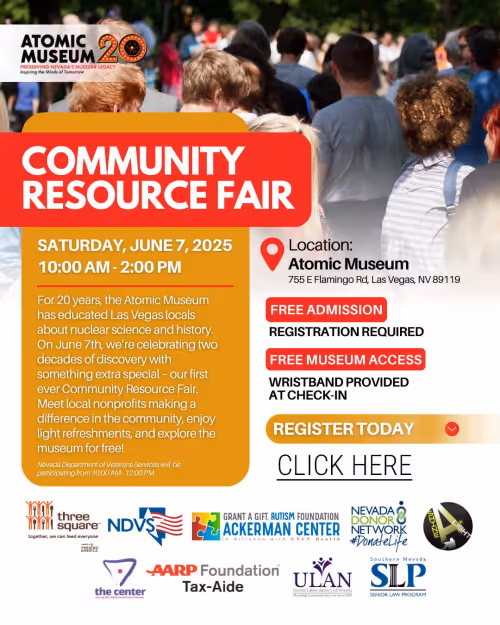 Atomic Museum Community Resource Fair Event Image