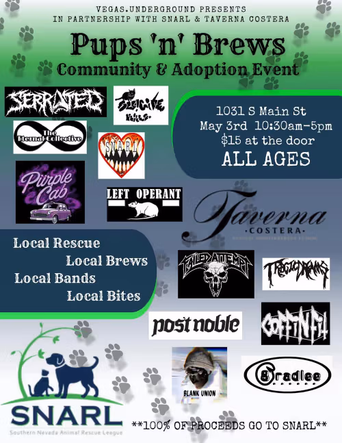 Pups & Brews: Community & Adoption Event Event Image